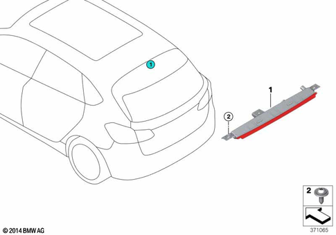 Third Stoplamp for 2017 BMW X1 28iX #0