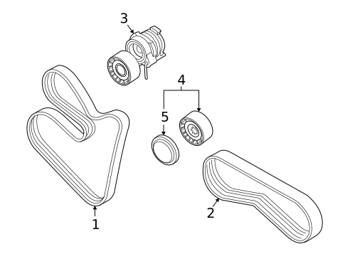 Belts & Pulleys for 2005 BMW 645Ci #0