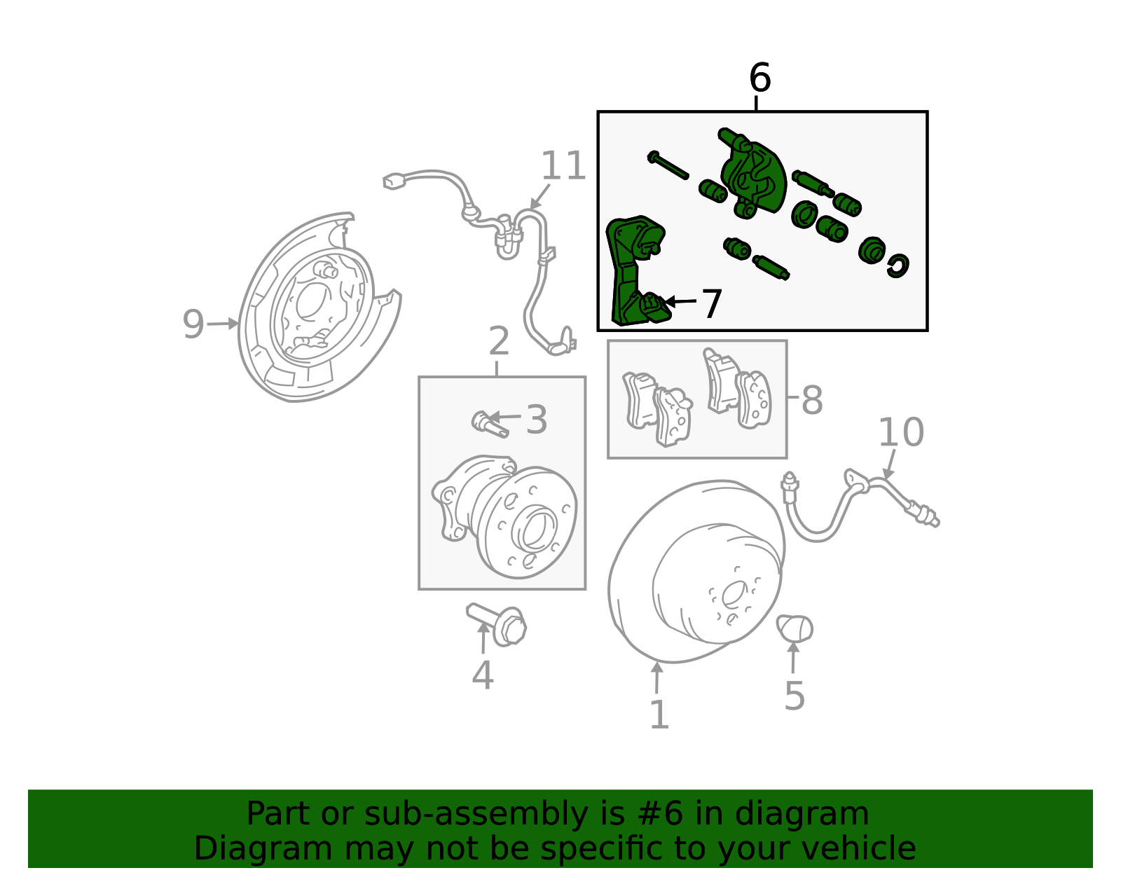 2004-2009 Lexus Disc Brake Caliper 47850-48050 | OEM Parts Online