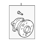 424100E050 - Brakes: Hub &amp; Bearing for Lexus: RX330, RX350, RX400h Image