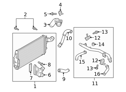 Intercooler for 2016 Lincoln MKS #0