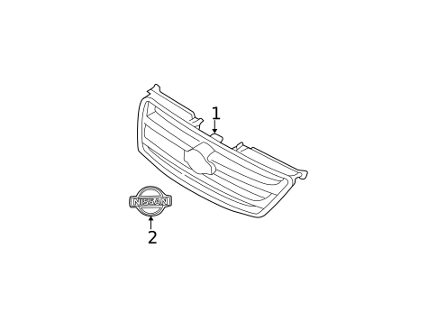 Grille & Components for 2006 Nissan Altima #0