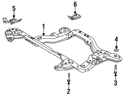 Suspension Mounting for 1995 Saturn SW1 #0