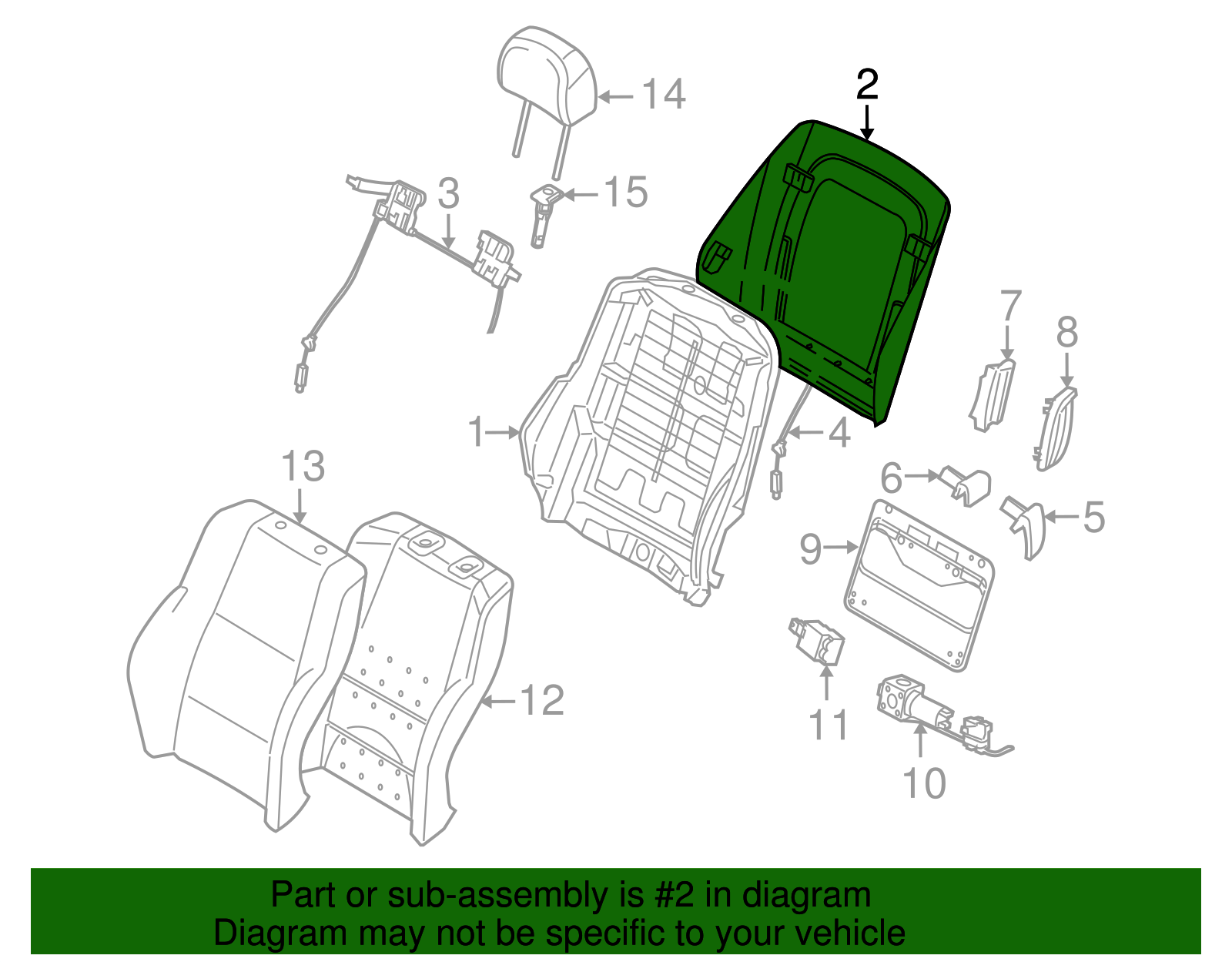 Seat Back Panel - BMW (52-10-7-132-480)