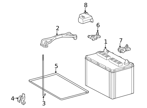 Battery & Related Components for 2024 Toyota 4Runner #0