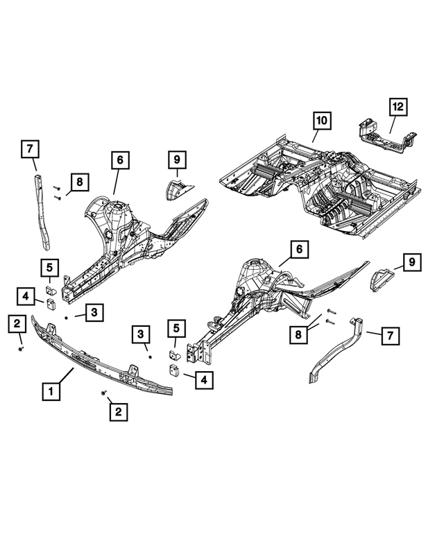 68160831AC - Body Sheet Metal Except Doors: Close Out Panel, Right for Mopar Image