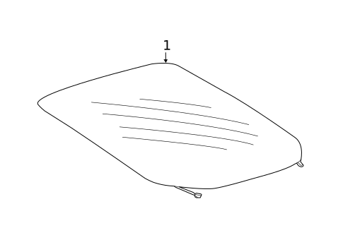 Glass - Lift Gate for 2019 Chevrolet Volt #0