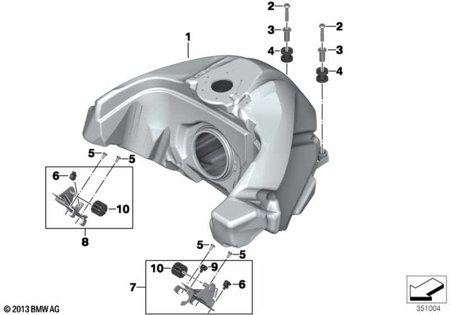 16118520631 - Fuel Supply: Fuel Tank -  for BMW-Motorrad Image