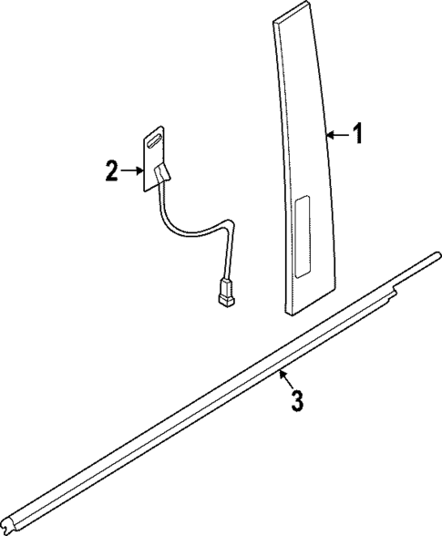 Exterior Trim - Front Door for 2023 Ford Maverick #0