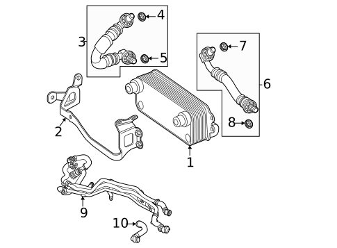 Trans Oil Cooler for 2024 Mercedes-Benz GLS450 #1