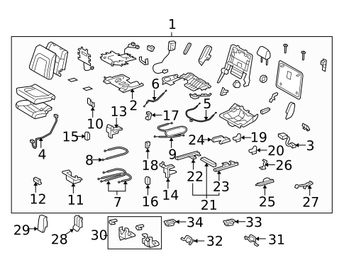 Rear Seat Components for 2009 Toyota Land Cruiser #5