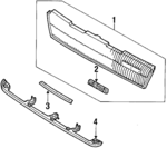 HF0550710A - Body: Grille for Mazda: 929 Image