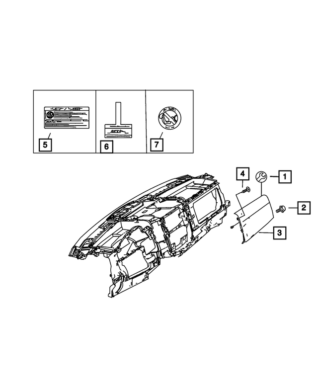 « 1YB06DX9AA –  : Passager Coussin Anti-chocs pour Mopar Image »