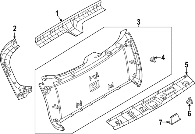 909056SA1A - Body: Finish Panel for INFINITI: QX60 Image
