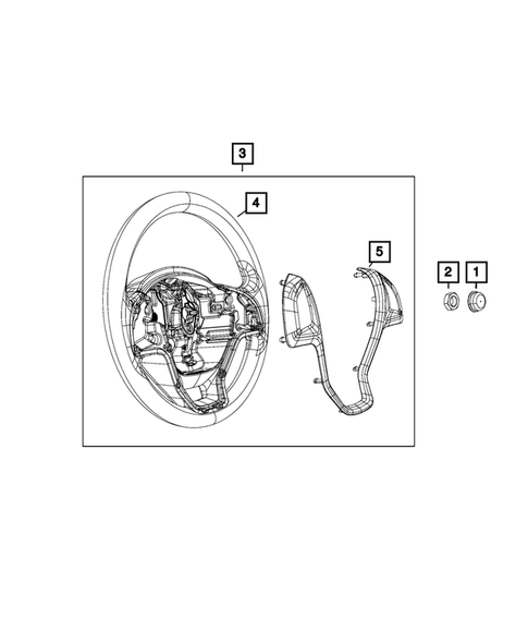 Steering Wheel for 2016 Ram ProMaster City #0
