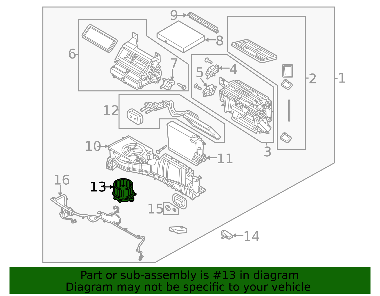 Fan And Motor Assembly MB3Z-19805-H | OEM Parts Online