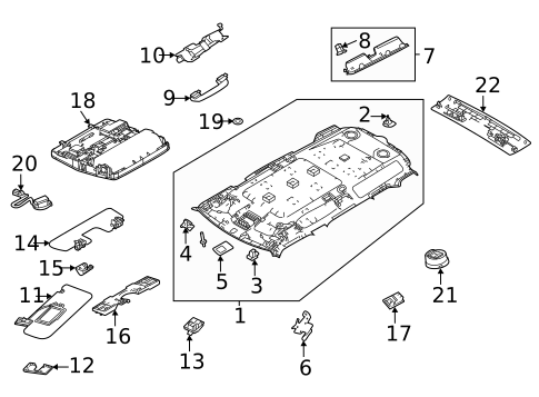 Interior Trim - Roof for 2020 Land Rover Defender 110 #1