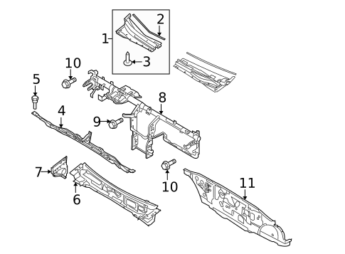 Cowl for 2008 Kia Spectra5 #0