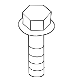 1125406206B - Cooling System: Upper Mount Bolt for Genesis: Electrified G80, Electrified GV70, G70, G80, G90, GV60, GV70, GV80, GV80 Coupe | Hyundai: Accent, Azera, Elantra, Elantra Coupe, Elantra GT, Equus, Genesis, Genesis Coupe, Ioniq, Ioniq 5, Ioniq 6, Kona, Kona Electric, Kona N, Palisade, Santa Cruz, Santa Fe, Santa Fe Sport, Santa Fe XL, Sonata, Tiburon, Tucson, Veloster, Veloster N, Venue Image