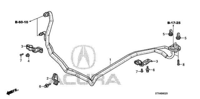 A/C Air Conditioner (RR. Hose/RR. Pipe) for 2011 Acura MDX #0