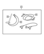 56040837AD - Mopar Accessories - Component Parts: Satellite Radio Cable for Mopar Image