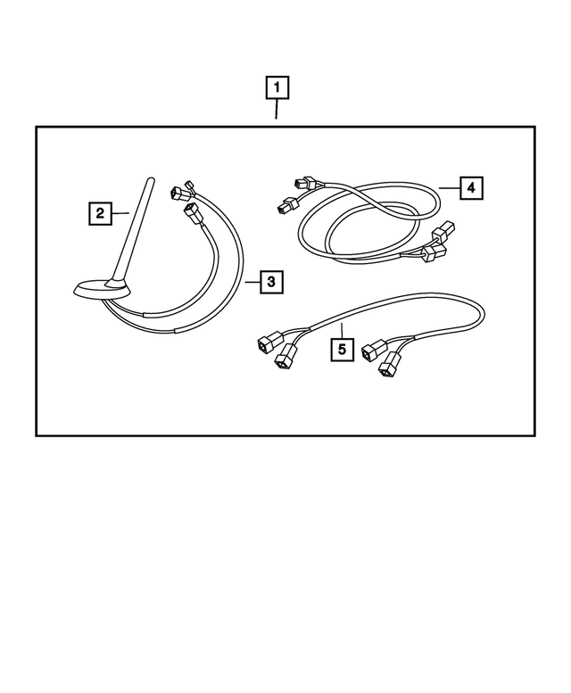 56040837AD - Mopar Accessories - Component Parts: Satellite Radio Cable for Mopar Image