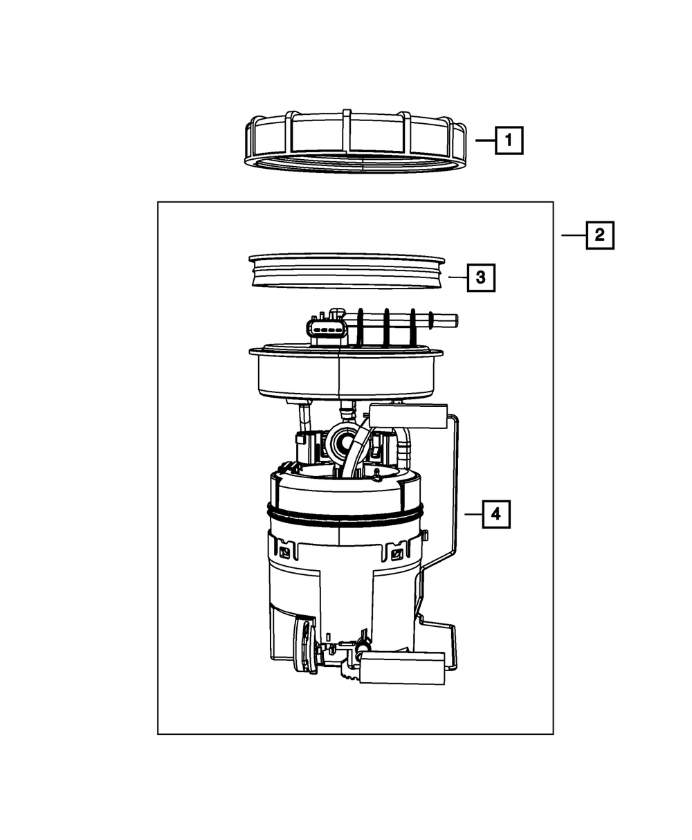 Fuel Pump/Level Unit Module Kit - Mopar (68026581AD)