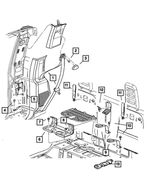 6100583 - Restraints: Hex Head Screw And Washer for Mopar Image