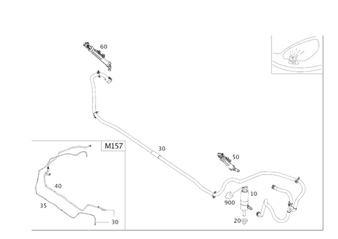 Headlamp Cleaning System for 2007 Mercedes-Benz ML350 #0