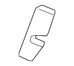 82621T0AA01ZB - : 2012-2014 Honda CR-V - Cover L Rear Seat-Back Lock *NH686L* (Warm Gray) for Honda: CR-V Image