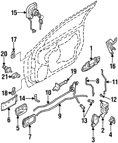Front Door for 1996 INFINITI I30 #0