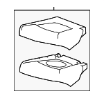 95920387 - : Switchblade Silver Metallic Rear Driver Side Seat Cushion for Chevrolet: Spark Image