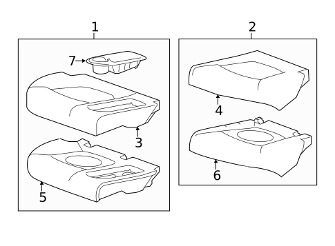 Rear Seat Components for 2013 Chevrolet Spark #2