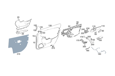 Door Paneling for 2021 Mercedes-Benz A 35 AMG&reg; #0