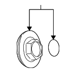 10119598 - Suspension: Hub Cap for GM Image
