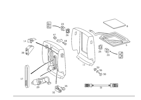 Folding Table for 1993 Mercedes-Benz 300SD #0