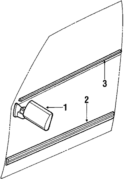 Front Door for 1988 Subaru Justy #0