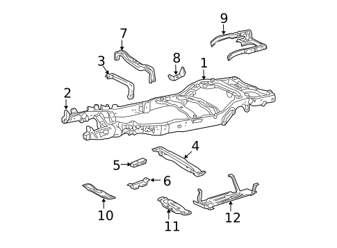 Frame & Components for 1998 Ford Expedition #0