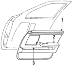 K128GC5 - Body: Door Trim Panel for Dodge: Dynasty Image