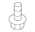 1125406256K - Body: Under Cover Bolt for Hyundai Image