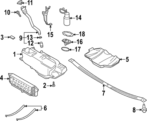 Fuel System Components for 2023 Porsche 911 #1