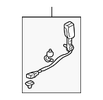 4813S3MA03ZB - : Buckle End for Acura: CL Image