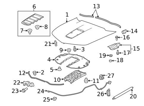 Hood & Components for 2014 Chevrolet Camaro #0