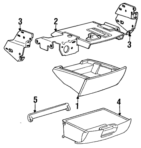 Instrument Panel Components for 1993 Toyota Previa #0