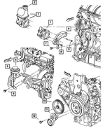 R5273760AC - Steering: Power Steering Pump, Remanufactured for Mopar Image