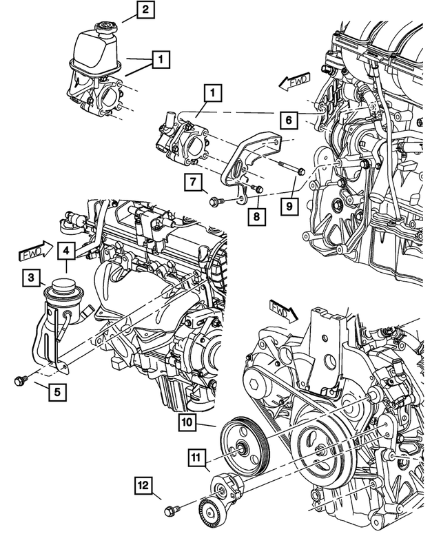 R5273760AC - Steering: Power Steering Pump, Remanufactured for Mopar Image