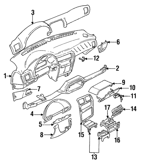 Instrument Panel for 1994 Suzuki Swift #0