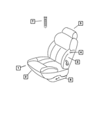 UF891T5AA - : Front Seat Cushion, Right &amp; Left for Mopar Image