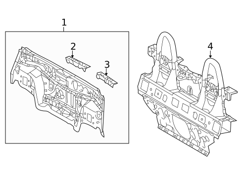 Rear Body for 2012 Lexus IS350 #1
