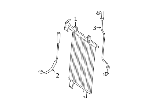 Oil Cooler for 2007 Nissan Armada #0